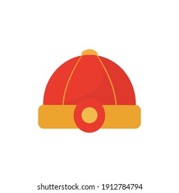 Chinese New Year hat Flat Icon-04