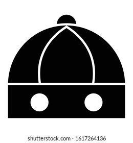 Chinese new year hat vector icon or logo illustration on white background. Perfect use for website, pattern, design, etc.
