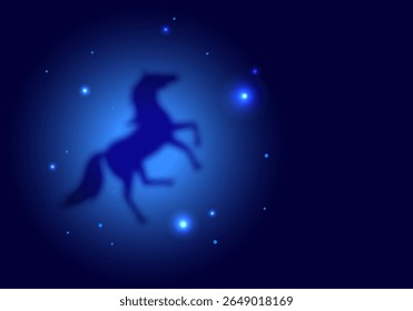 Ano novo chinês do cavalo 2026 desenho animado vetor fundo