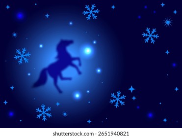 Chinese new year of the horse 2026 cartoon vector background