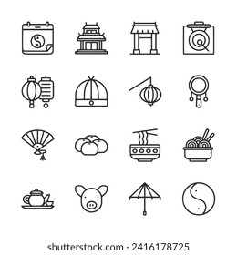 Chinese New Year icon set