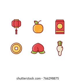Chinese New Year Icon Set