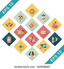 Chinese new year icons set