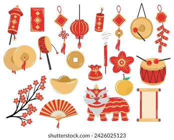 Chinese New Year Incense Illustration