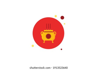 Chinese New Year Incense Pot Circle Bubble