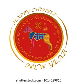 Chinese new year label