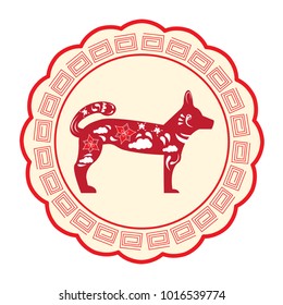 Chinese new year label