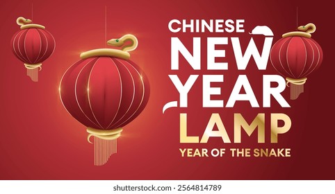 Chinese New year Lamp 2025 Year of the snake