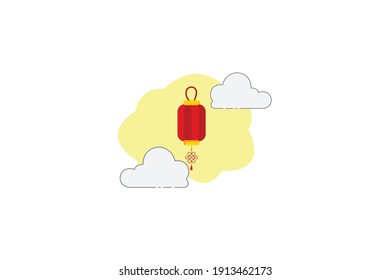 Chinese New Year  Lantern 2 Cloud Icon