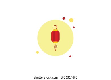Chinese New Year Lantern 2 Circle Bubble