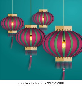 Vector de plantilla de Año Nuevo chino