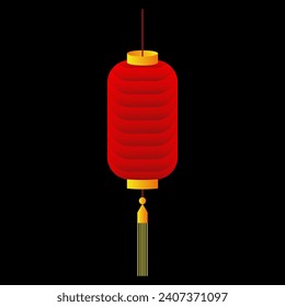 Arte de vectores de linternas de año nuevo en China