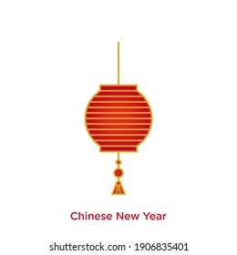 chinese new year. lantern vector illustration.