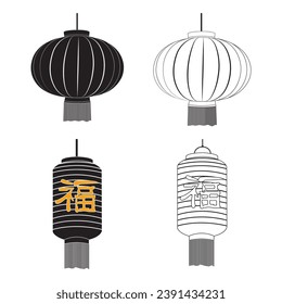 Chinese New Year Lantern vector illustration design