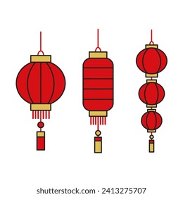 Chinese New Year lantern vector