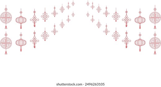 Diseño chino del Vector de la linterna del año Nuevo, para el año Nuevo chino