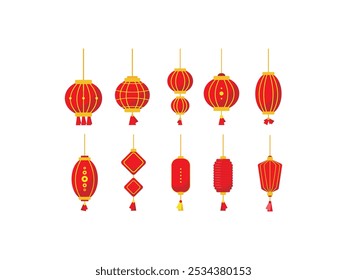 Chinese New Year Lanterns Set