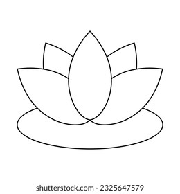 Chinese New Year Lineart Icon black and white ready to color. Cute icon art for Chinese holiday