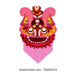 Chinese New Year Lion dance head