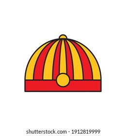 chinese new year ornament flat icon vector illustration logo for many purpose