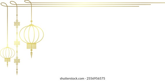 chinese new year ornament vector hanging lamp