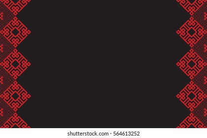 Chinese new year pattern background. Vector illustration
