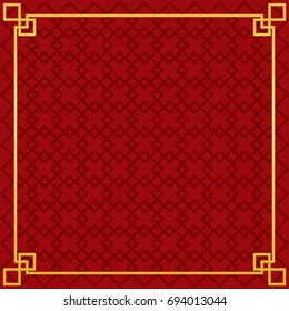 chinese new year pattern / border vector icon.