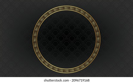 chinese new year pattern illustration background wallpaper banner template flyer poster event label backdrop modern vector design concept premium color digital card ornamental black gold luxury