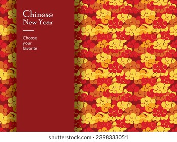chinese new year pattern seamless vector wallpaper geometric china traditional dragon fashion zodiac