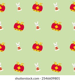 chinese new year pattern seamless, pastel color.