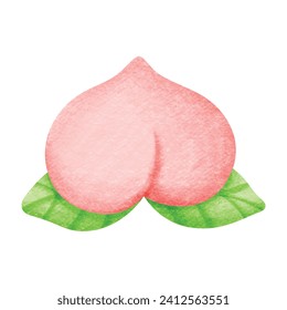 Chinese New Year Peach illustration