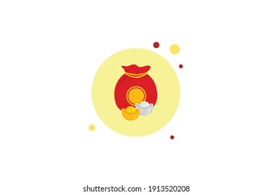 Chinese New Year Pockets Circle Bubble