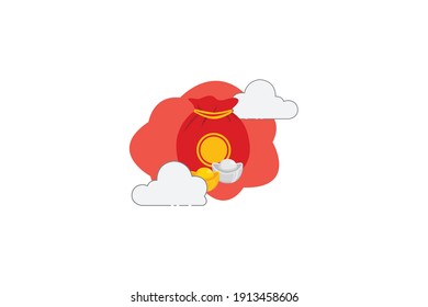 Chinese New Year Pockets Cloud Icon