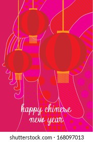 chinese new year poster template vector/illustration / background/ greeting card