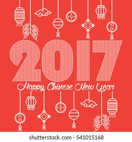 Chinese new year poster template