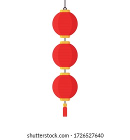 Chinese new year poster. wallpaper. free space for text. chinese lamp vector.