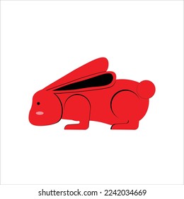 Chinese New Year Rabbit illustration