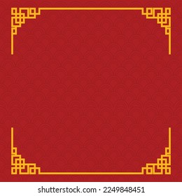  chinese new year, year of the rabbit, Oriental red background design.