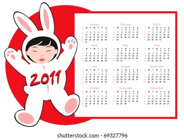 Chinese New Year Rabbit symbol