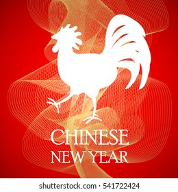 Chinese New Year with red background