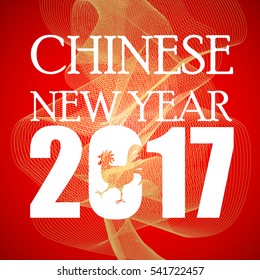 Chinese New Year with red background