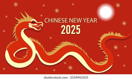 Chinese New Year of the Red Dragon. Chinese translate: Happy New Year.