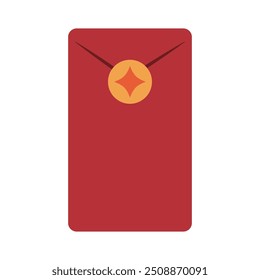 Chinese new year red envelope bag illustration