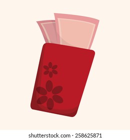 Chinese New Year red envelope theme elements