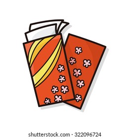 Chinese New Year red envelope doodle