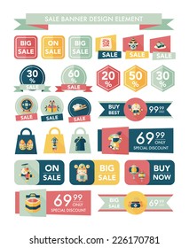 Chinese New Year sale banner design flat background,eps10