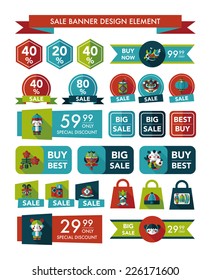Chinese New Year sale banner design flat background,eps10