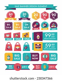 Chinese New Year sale banner design flat background,eps10