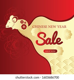 Chinese new year sale promotion template