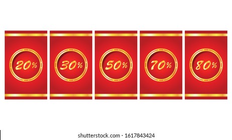 Chinese new year sale. Chinese reward vector. Chinese new year pack.